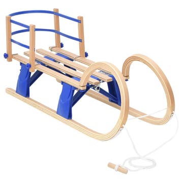 vidaXL Slee met rugleuning inklapbaar 110 cm multiplex, Verzenden, Nieuw, Hout