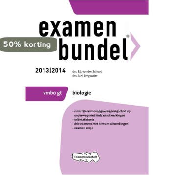 Examenbundel 2013/2014 vmbo-gt Biologie 9789006080124, Boeken, Verzenden, Gelezen, E.J. van der Schoot