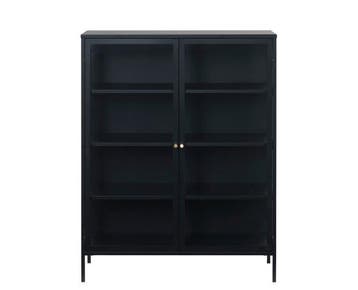 Vitrinekast Carmel metaal H140 cm, Ophalen of Verzenden, Nieuw