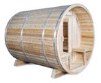 Dundalk White Cedar barrel sauna Ø200 x 245 cm met veranda, Ophalen of Verzenden, Nieuw