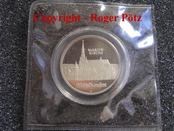 5 Mark Ddr 5 M 1989 Marienkirche Muehlhausen Pp originalv..., Verzenden