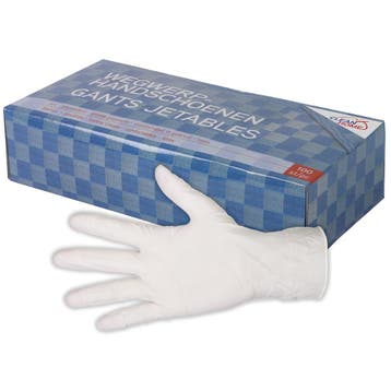 Talen Tools Latex Wegwerphandschoenen - 100 Stuks - One Size, Ophalen of Verzenden, Nieuw