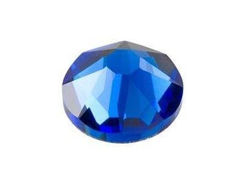 2 x Swarovski blauw plat strass steentje 5mm, Ophalen of Verzenden, Nieuw, Overige typen