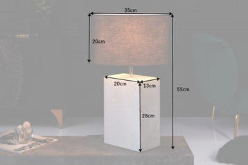Tafellamp NOBLE 35 cm voet marmerwit zonder lampenkap -, Huis en Inrichting, Ophalen of Verzenden, Nieuw