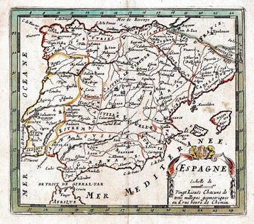 Europa - Spanje, Portugal; Verdussen - Espagne - 1725, Nieuw