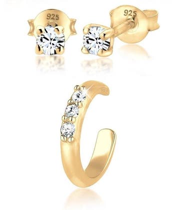Elli Oorbellen Oorringen Stekers Earcuff Set van 3, Verzenden, Nieuw