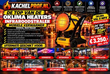 Oklima Val-6 EPX infrarood diesel heater werkplaats kachel, 30 tot 80 cm, Ophalen of Verzenden, 60 tot 150 cm, Minder dan 200 watt