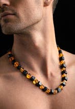 Luxe Baltische barnsteen ketting – diepe honingglans & matte