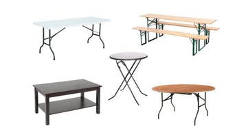 Goedkoop een Tafel huren vanaf €2,50,- per dag, Nieuw