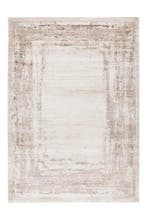 Vintage Vloerkleed | Lyon | Kader | Taupe | 80x150 cm, Verzenden, Nieuw