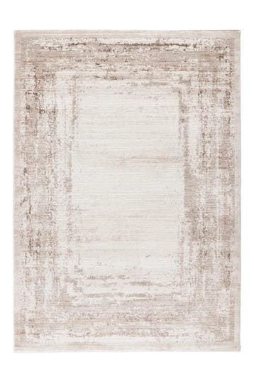 Vintage Vloerkleed | Lyon | Kader | Taupe | 80x150 cm, Verzenden, Nieuw