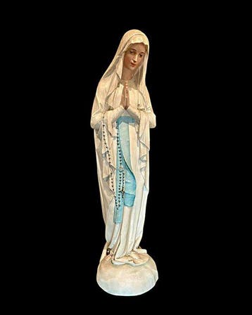 sculptuur, Notre Dame de Banneux - XL - 80 cm - Gips