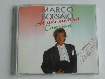 Marco Borsato - At this moment (CD Single) gesigneerd, Ophalen of Verzenden, Zo goed als nieuw