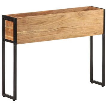 vidaXL Plantenbak 90x20x68 cm massief acaciahout, Verzenden, Minder dan 60 cm, Nieuw, 60 cm of meer