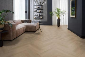 YUP Merton herringbone click natural oak, Verzenden, Nieuw