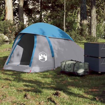 vidaXL Koepeltent 1-persoons waterdicht blauw, Verzenden, Nieuw, Tot en met 2