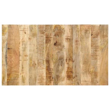 vidaXL Hoofdbord 140 cm massief ruw mangohout, Verzenden, Nieuw, Bruin, Hout