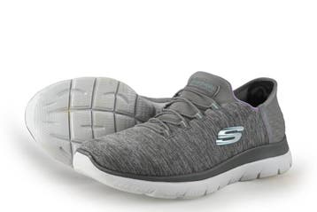 Skechers Instappers in maat 39 Grijs, Skechers, Verzenden, Instappers, Zo goed als nieuw