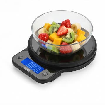 Bardi Digitale Keukenweegschaal 1 Gram tot 10KG - ZWART, Ophalen of Verzenden, Nieuw