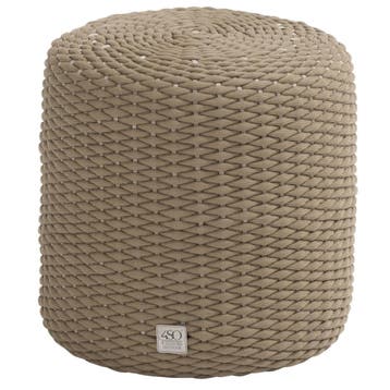 Muffin poef 40xH42 cm rond rope amber 4 Seasons Outdoor, Ophalen of Verzenden, Nieuw