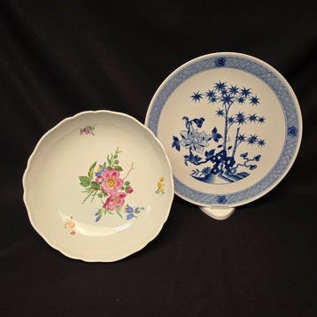 Meissen - Bord (2) - Porselein, Antiek en Kunst, Antiek | Glas en Kristal