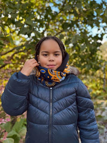 Warme Winter Colsjaal voor Kinderen met Afrikaanse print Uni, Ophalen of Verzenden, Nieuw