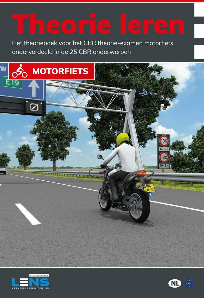Theorie leren motorfiets / Lens verkeersleermiddelen, Boeken, Schoolboeken, Gelezen, Verzenden