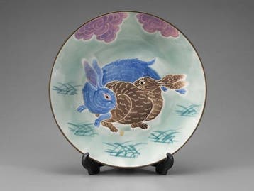 Fine Japanese Vintage Arita Ware Porcelain Display Plate -, Antiek en Kunst