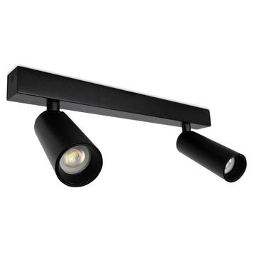 Vigo 2-lichts Opbouwspot Zwart Binnenverlichting, Verzenden, Nieuw
