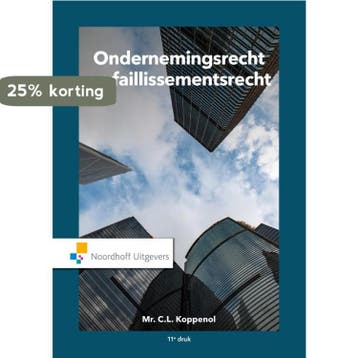 Ondernemingsrecht en faillissementsrecht - C.L. Koppenol, Verzenden, Nieuw, C.L. Koppenol