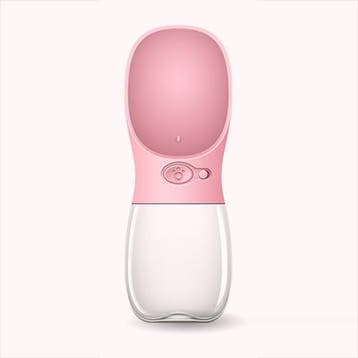 350ml Roze Honden Waterfles, Verzenden, Nieuw