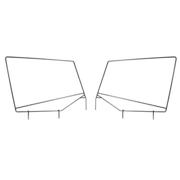 Rugged Ridge Upper Door Skin Frames 87-95 Jeep Wrangler YJ, Ophalen of Verzenden