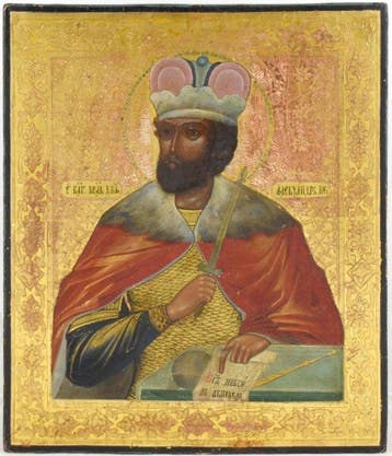 Icoon - Sint Alexander Nevsky - Hout
