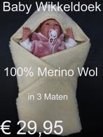 Baby Wikkeldoek Wikkeldeken 100% Merino Wol 3 Maten € 29,95, Kinderen en Baby's, Ophalen of Verzenden, Nieuw