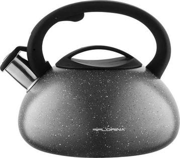 Florina Lava fluitketel RVS met steen coating 2,5L voor, Verzenden, Nieuw