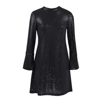 Ana Alcazar • zwarte glimmende jurk • 34, Kleding | Dames, Verzenden, Zwart, Nieuw, Ana Alcazar
