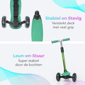 2dekans | LifeGoods Kinderstep – 3 LED Wielen, Hoogte, Fietsen en Brommers, Steps, Ophalen of Verzenden, Zo goed als nieuw, LifeGoods