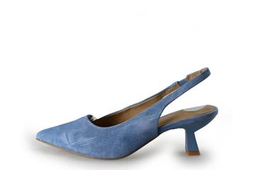 Manfield Slingbacks in maat 37 Blauw, Kleding | Dames, Zo goed als nieuw, Manfield, Verzenden, Blauw