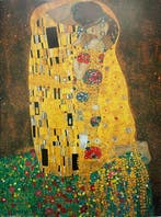 Gustav Klimt (after) - Der Kuss - Offset Lithography - M&S, Antiek en Kunst