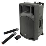 QTX QX15PA Portable Speaker Met Bluetooth En 2 Microfoons, Verzenden, Nieuw, Overige typen, Overige merken