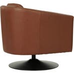 Leren draaifauteuil Press - Massif Armagnac (donkercognac), Bohemian, Klassiek, Retro, Romantisch, Vintage, Nieuw, Ophalen of Verzenden