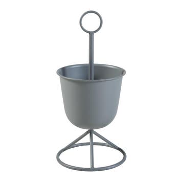Plantenstandaard Alphen 1 bloempot 48x23 cm grijs [en.casa], Tuin en Terras, Bloempotten, Verzenden, Nieuw