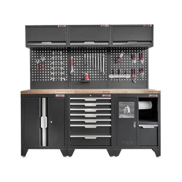 Gereedschapskasten set wandlengte 204 cm. tweedeurs kast,, Doe-het-zelf en Verbouw, Werkbanken, Ophalen of Verzenden, Nieuw