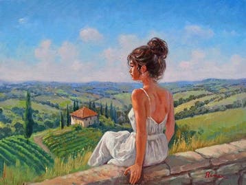 Domenico Ronca (1964) - Bella Toscana, Antiek en Kunst