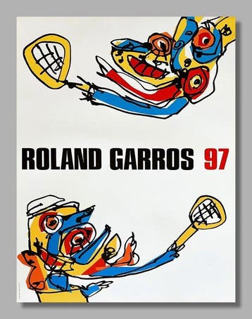 Antonio Saura - Galerie Lelong Paris - Originalplakat -