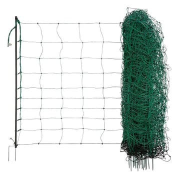 Schapennet 90cm hoog, 22m groen dubbele poot, Ophalen of Verzenden, Nieuw
