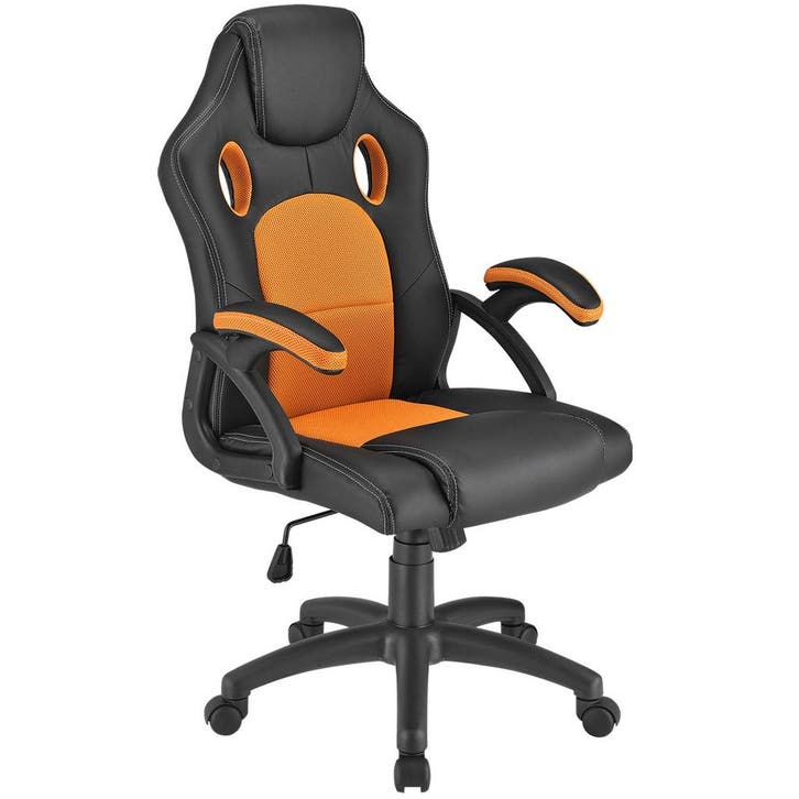 Racing Bureaustoel / Gamestoel Montreal - Oranje - Verstelba, Huis en Inrichting, Bureaustoelen, Nieuw, Verzenden