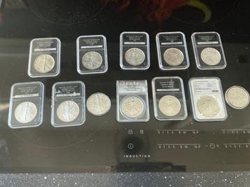 Verenigde Staten. 1989/2026, American Silver Eagle, 12 x 1