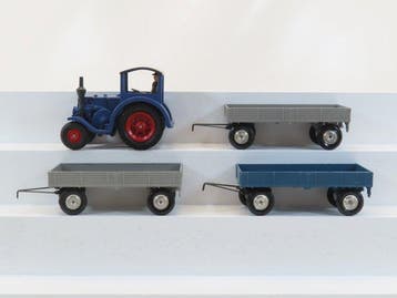 Märklin 1:43 - Model vrachtwagen (2) - Lanz eilbulldog met 3, Nieuw