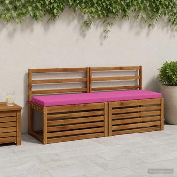 vidaXL Bankkussen SOEST 100% Polyester Roze 160 x 40 x 5 cm, Verzenden, Nieuw, Roze
